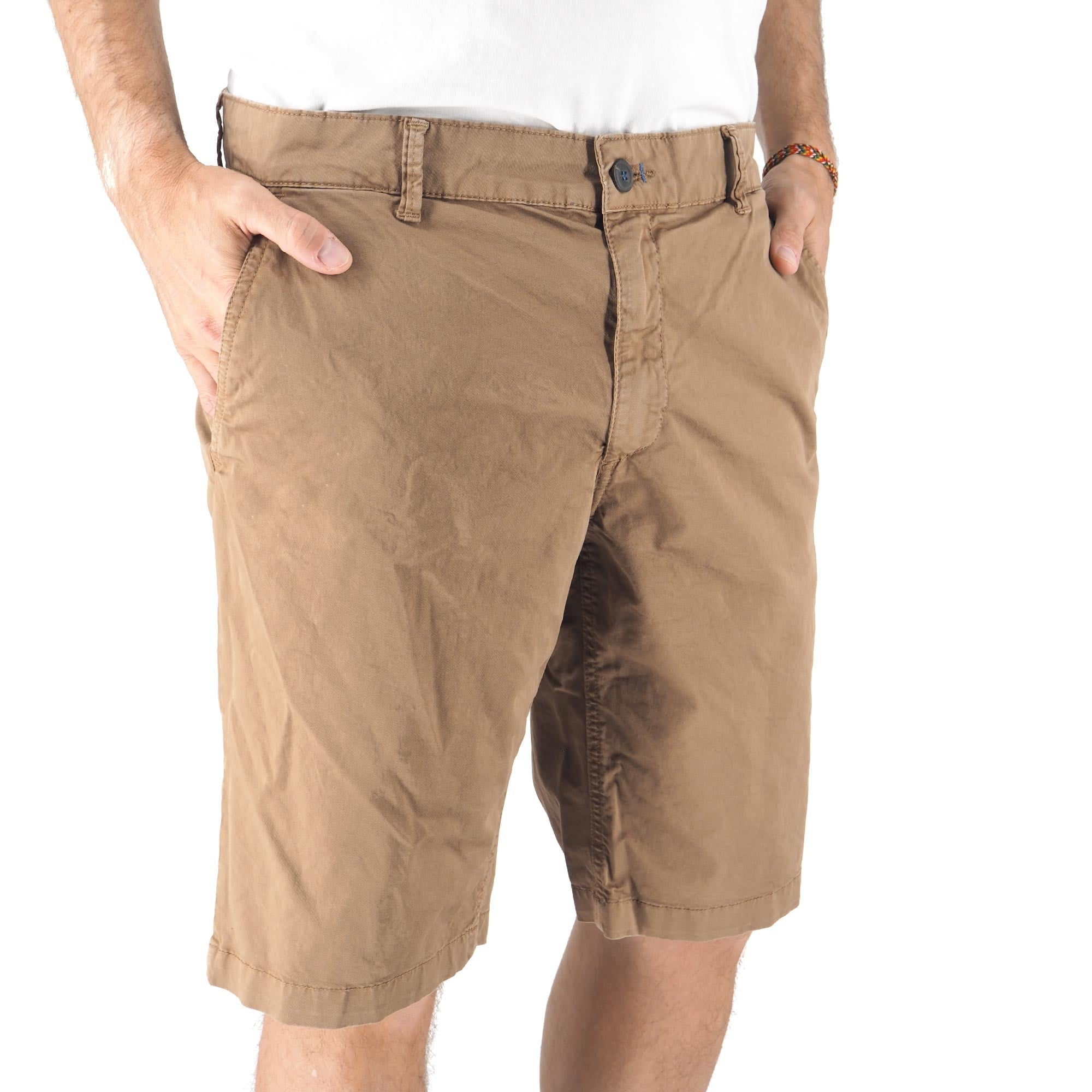 Devid Label Salina - Bermuda in Cotone - Essential, Camel – dettaglio prodotto 4 – Master SKU DL_MTR 16031 CAMEL