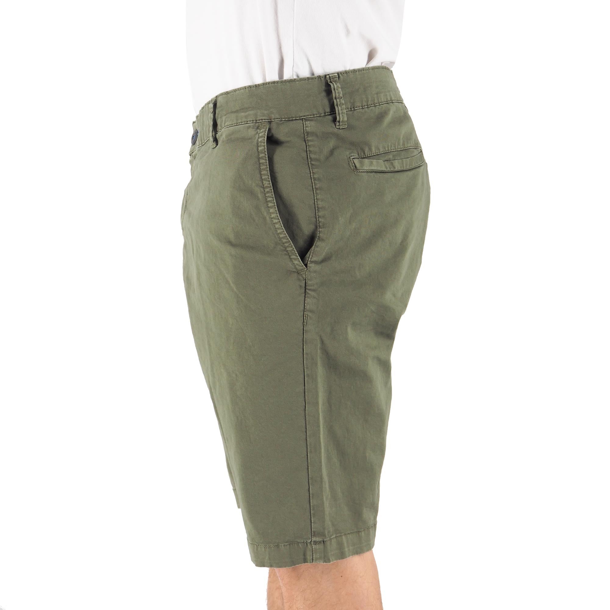 Devid Label Salina - Bermuda in Cotone - Essential – dettaglio prodotto 5 – Master SKU DL_MTR 16031 ARMY