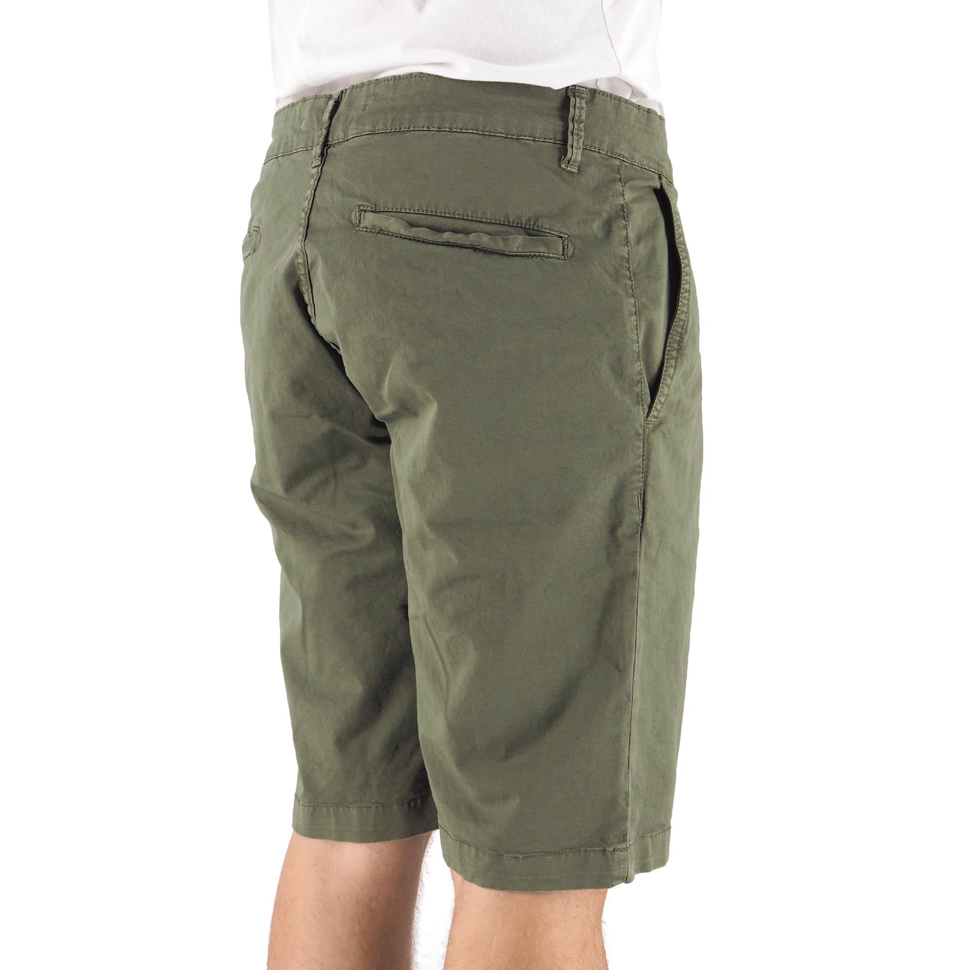 Devid Label Salina - Bermuda in Cotone - Essential – dettaglio prodotto 6 – Master SKU DL_MTR 16031 ARMY