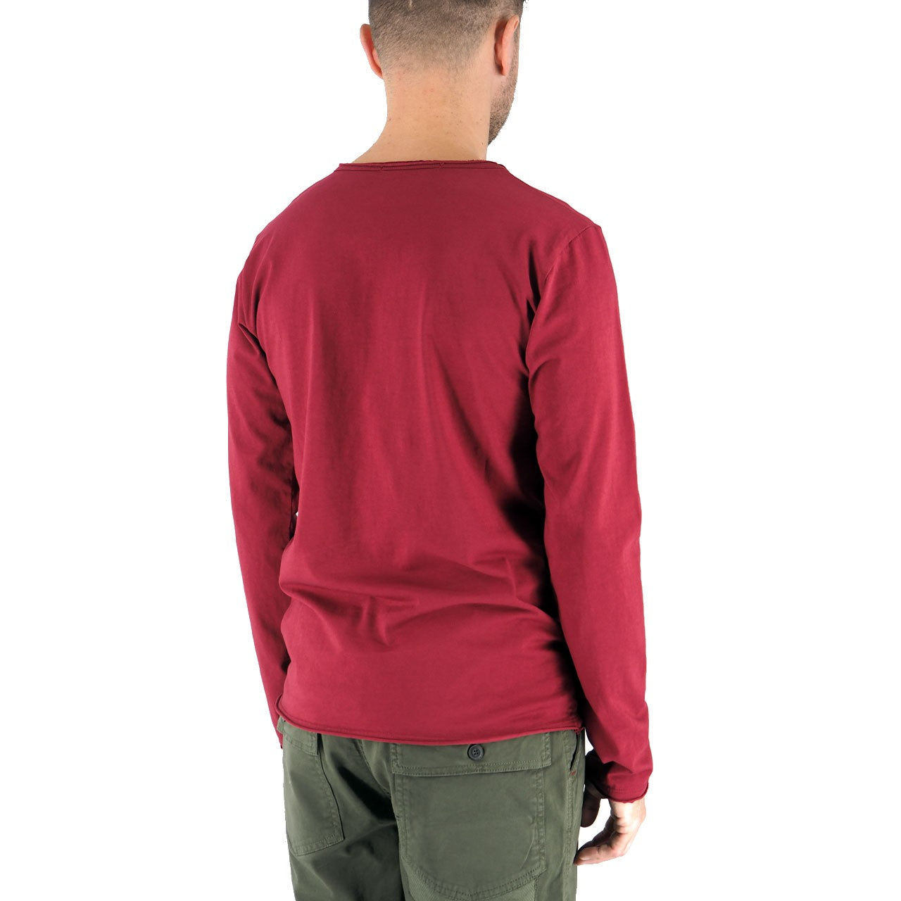 Devid Label Siviglia - T-shirt Manica Lunga - Essential, Bordeaux – dettaglio prodotto 3 – Master SKU DL_SIVIGLIA BORDEAUX