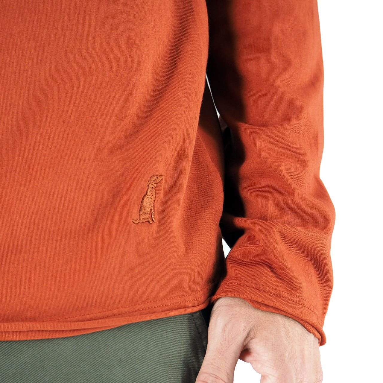 Devid Label Siviglia - T-shirt Manica Lunga - Essential – dettaglio prodotto 2 – Master SKU DL_SIVIGLIA COCCO SCURO