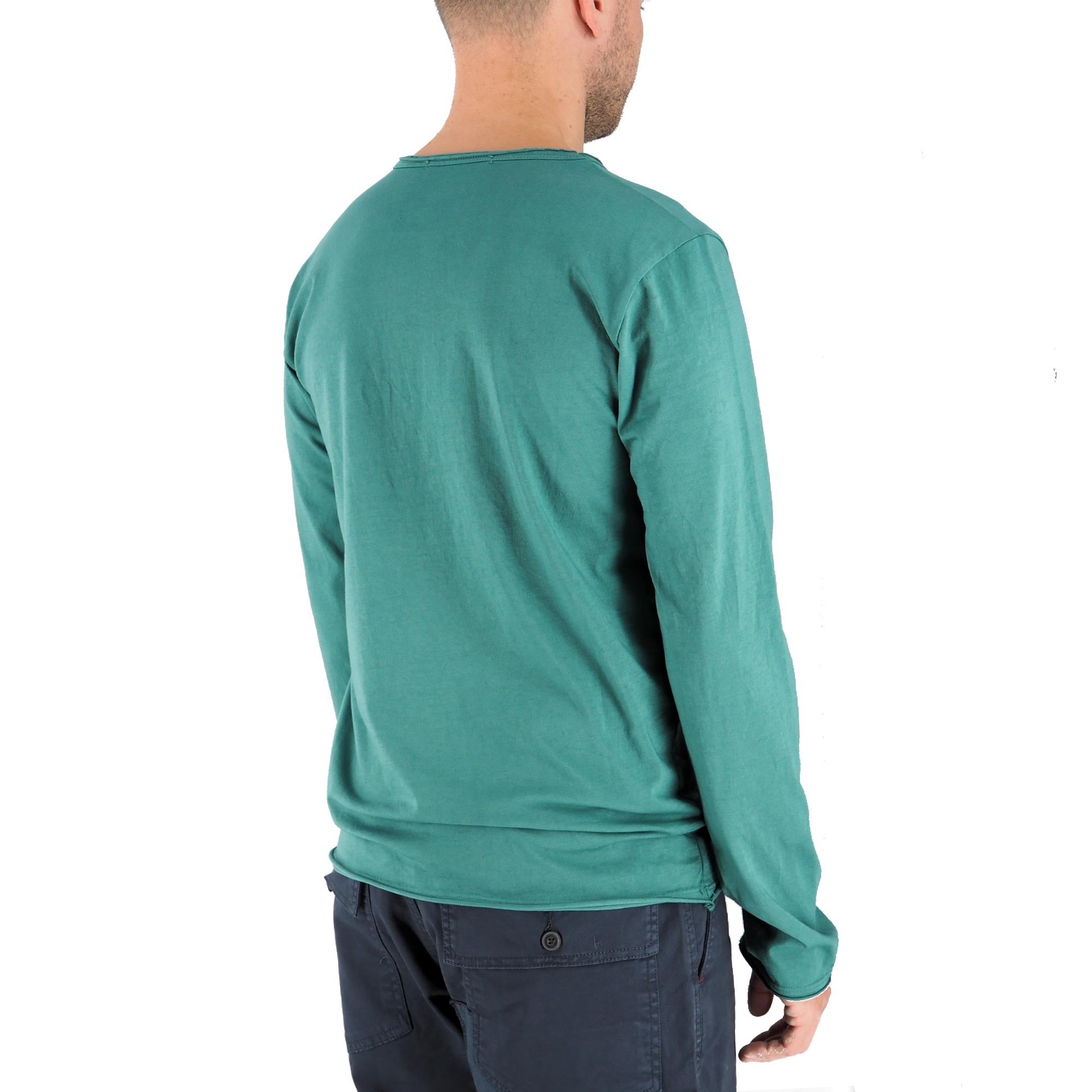 Devid Label Siviglia - T-shirt Manica Lunga - Essential – dettaglio prodotto 4 – Master SKU DL_SIVIGLIA SMERALDO