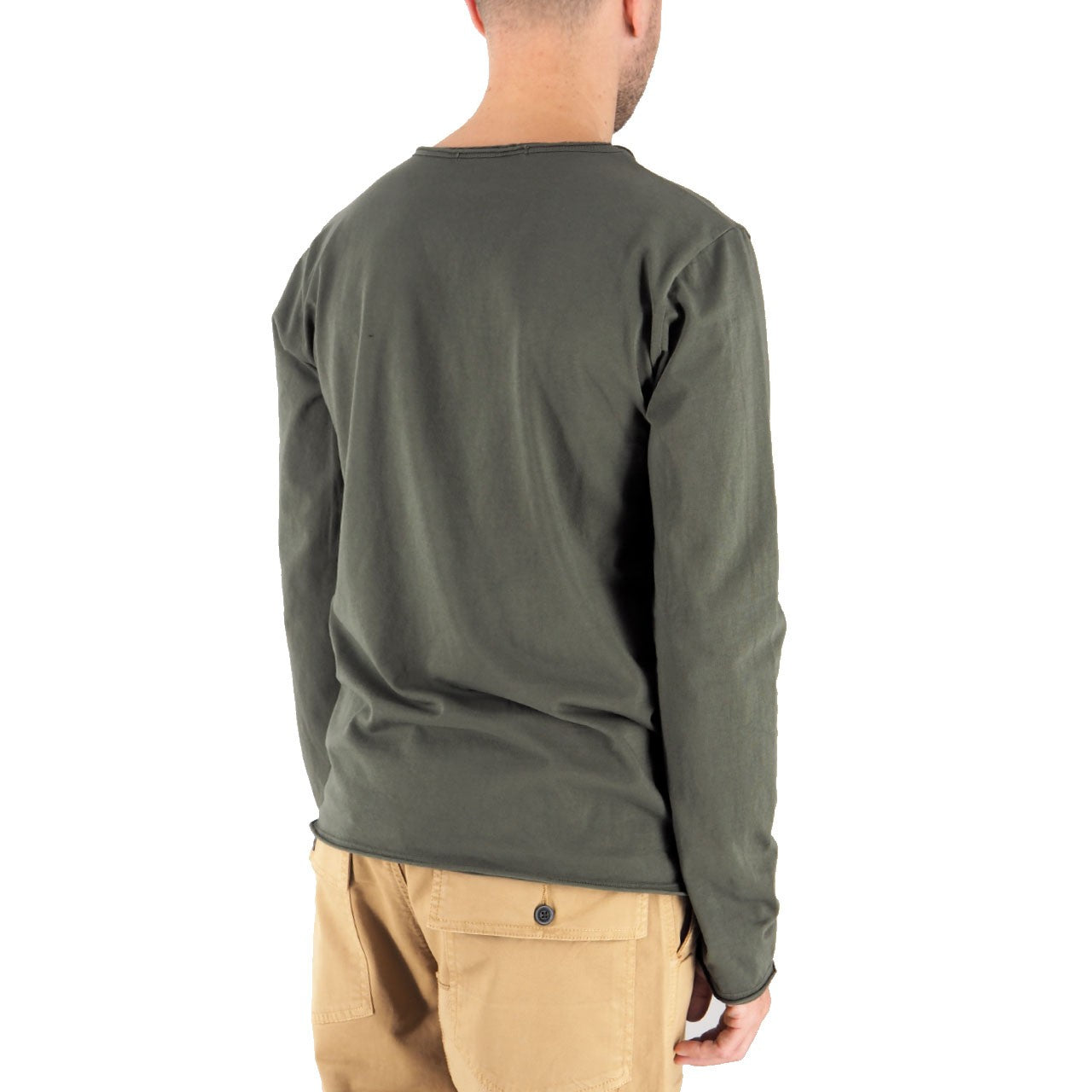 Devid Label Siviglia - T-shirt Manica Lunga - Essential, Verde – dettaglio prodotto 3 – Master SKU DL_SIVIGLIA VI SCURO