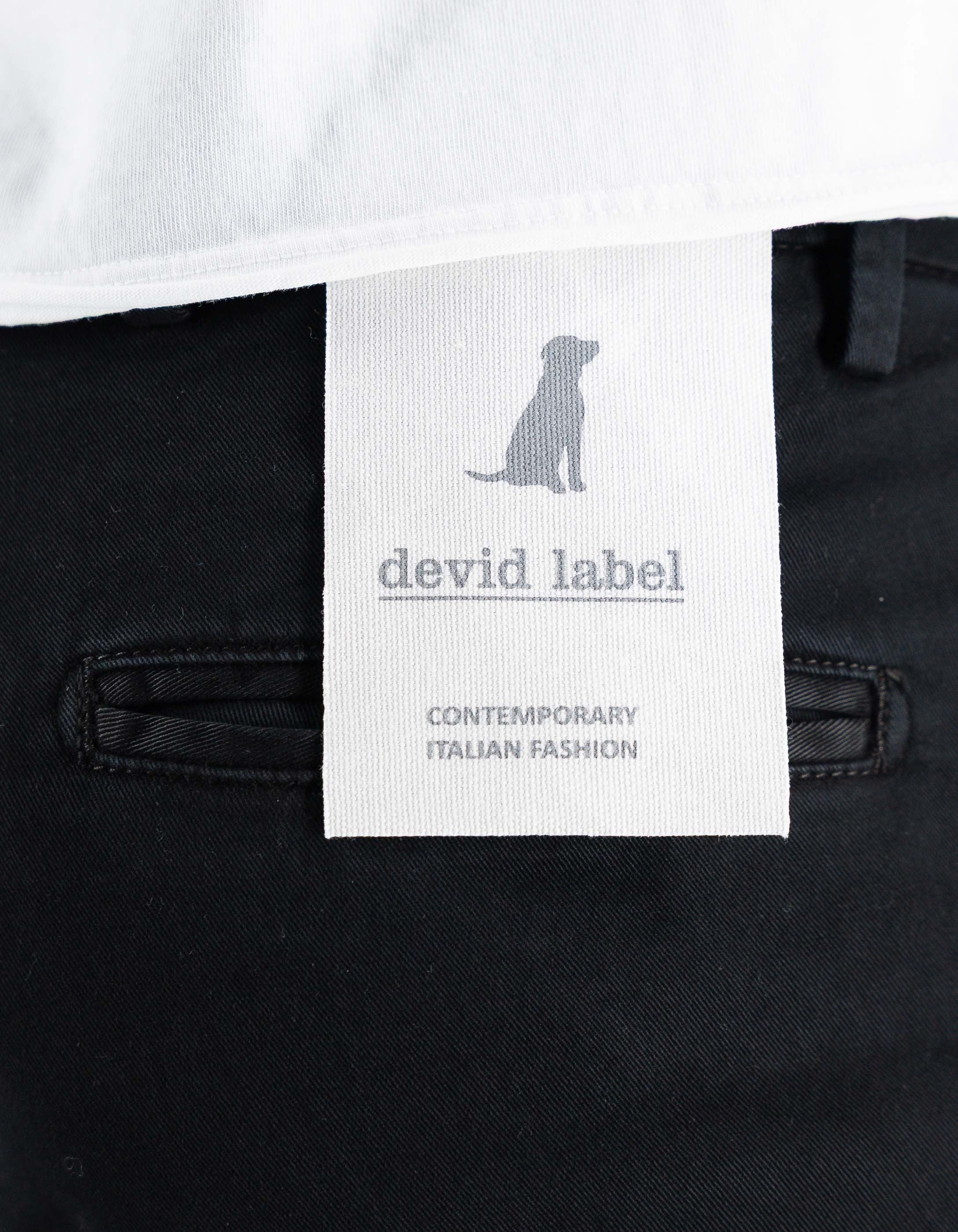 Devid Label Stanford - Pantalone Chino - Classic, Nero – dettaglio prodotto 4 – Master SKU DL_CHINO_IMP_ESS1030-NERO