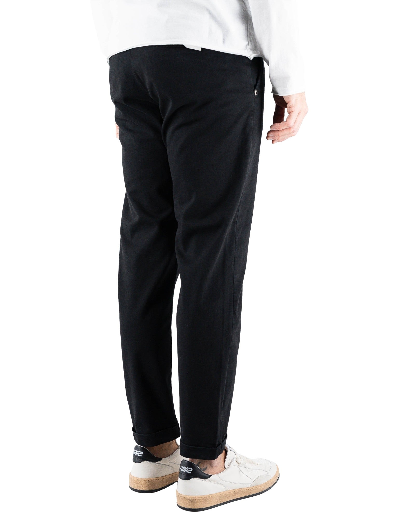 Devid Label Stanford - Pantalone Chino - Classic, Nero – dettaglio prodotto 5 – Master SKU DL_CHINO_IMP_ESS1030-NERO