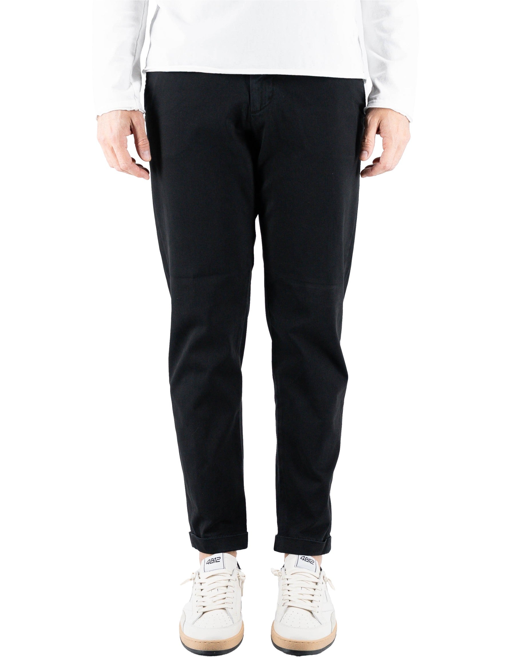 Devid Label Stanford - Pantalone Chino - Classic, Nero – dettaglio prodotto 6 – Master SKU DL_CHINO_IMP_ESS1030-NERO