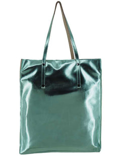 Devid Label Taormina - Shopper in Ecopelle - Essential, Verde – vista principale – Master SKU DL_SHO6_VE