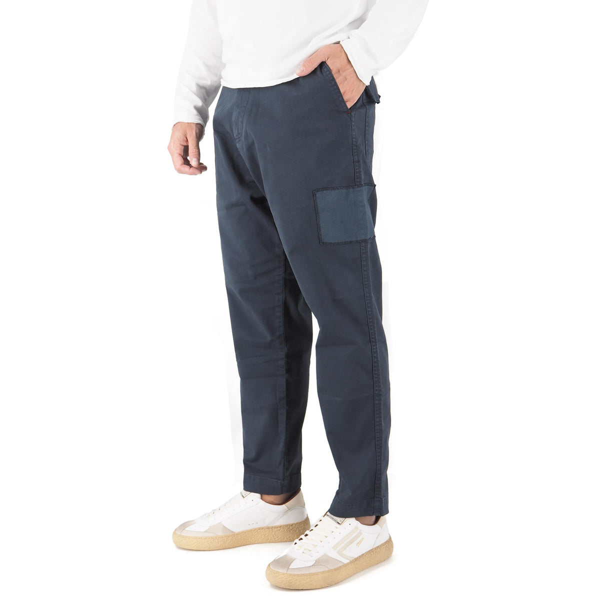 Devid Label Timo - Pantalone Patch - Vintage, Blu – dettaglio prodotto 4 – Master SKU DL_TIMO PATCH BLU