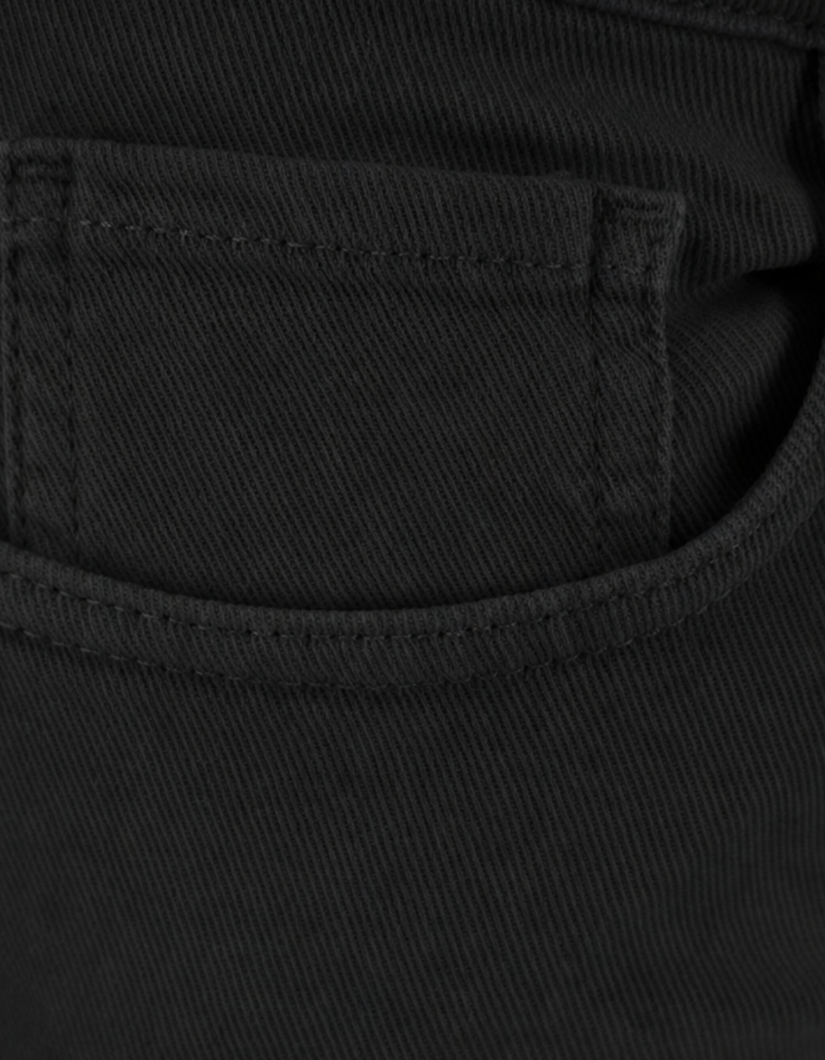 Devid Label Torino - Pantalone in Bull di Cotone - Essential, Black – dettaglio prodotto 3 – Master SKU DL_GLOBE ESS1084 BLACK PLAIN
