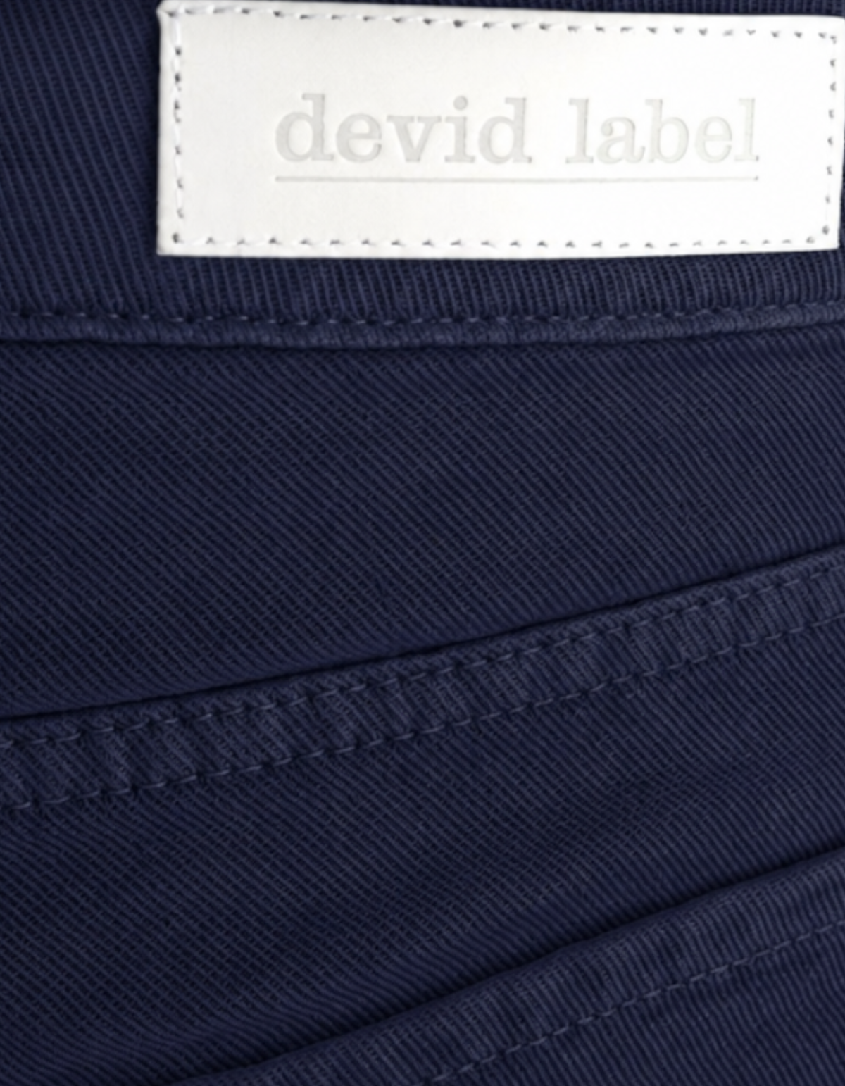 Devid Label Torino - Pantalone in Bull di Cotone - Essential, Blue – dettaglio prodotto 2 – Master SKU DL_GLOBE ESS1084 BLUE NAVY