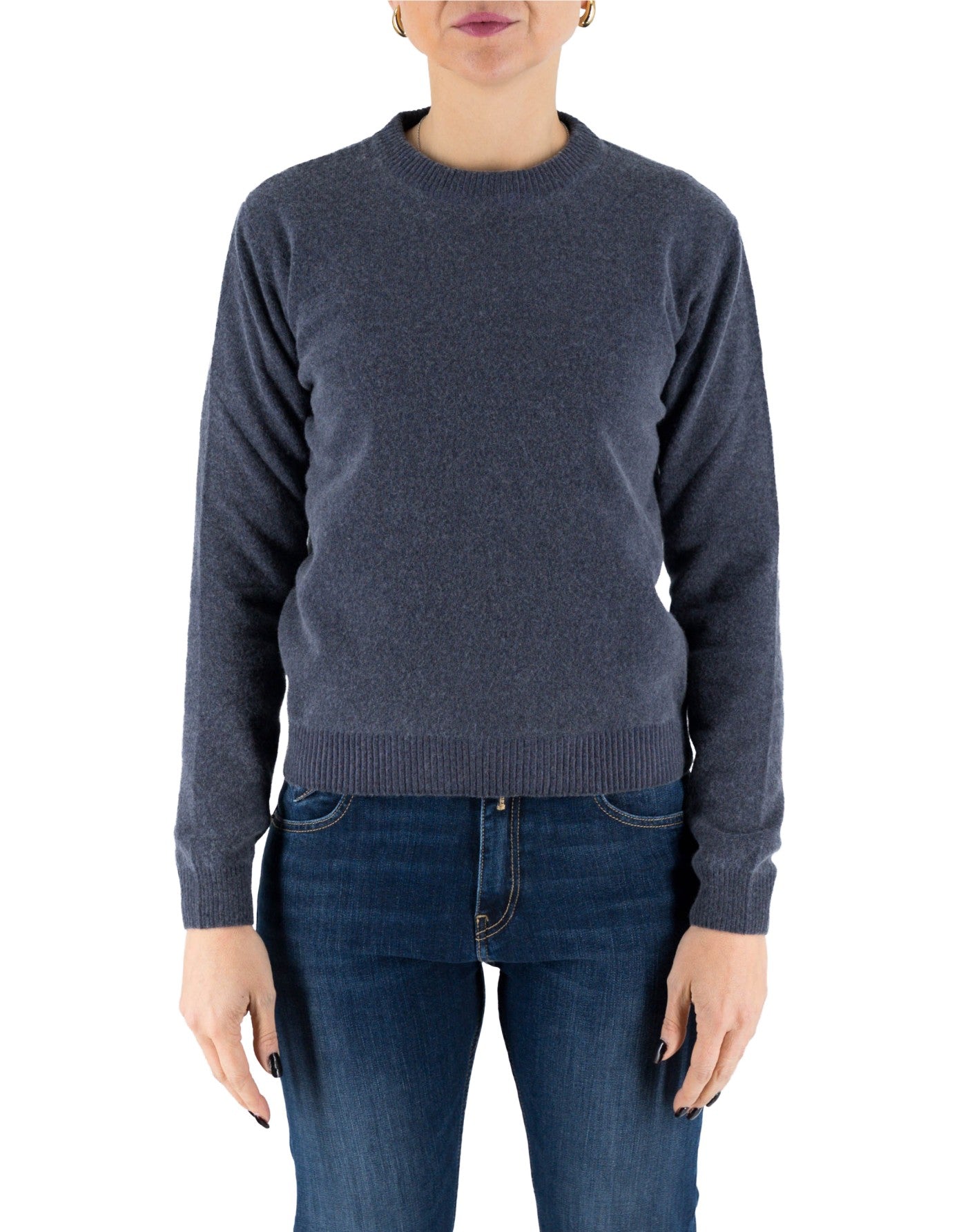 Devid Label Tromsoe - Maglia Girocollo - Lana Cashmere – dettaglio prodotto 3 – Master SKU DL_DL020_320_NOTTE
