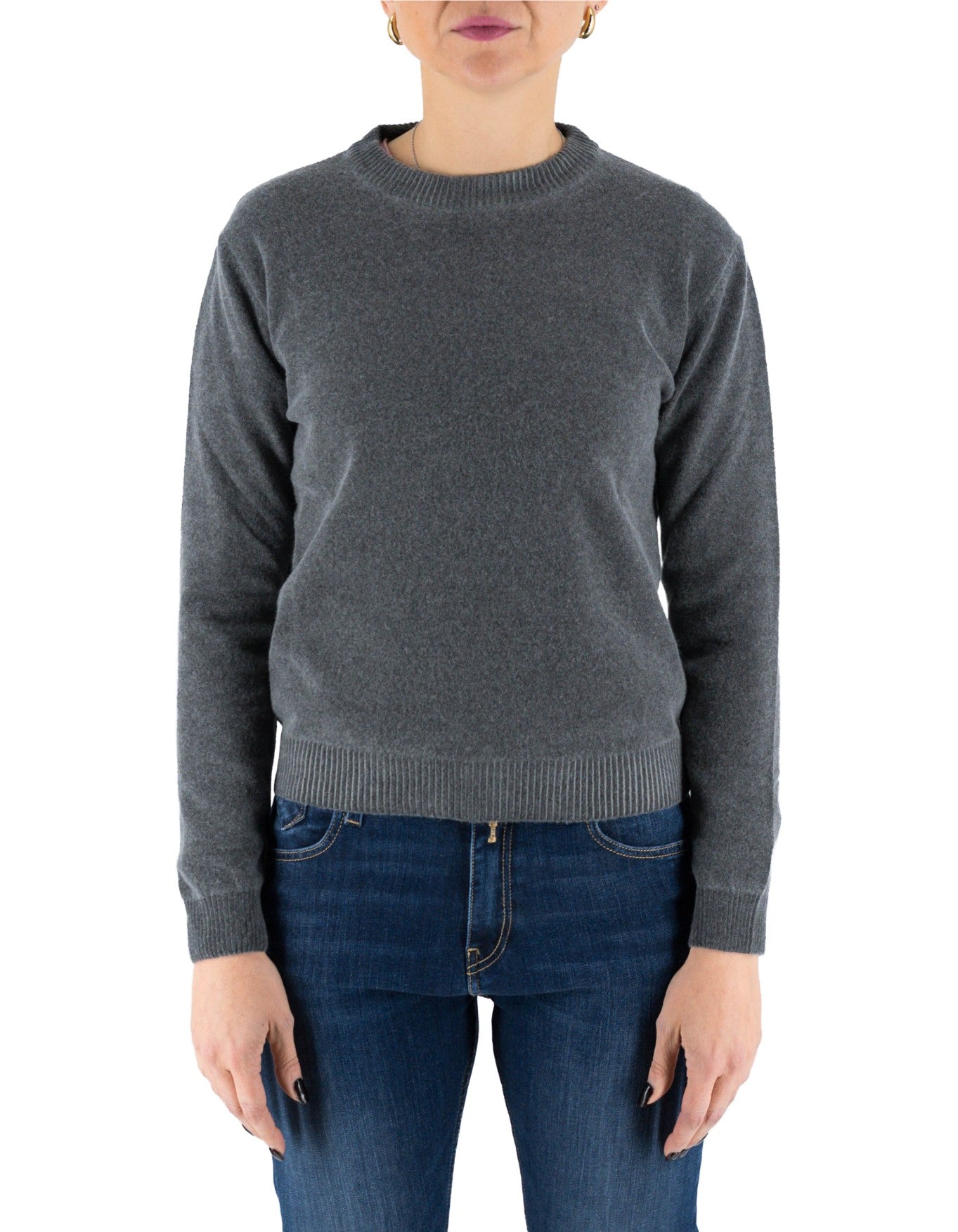 Devid Label Tromsoe - Maglia Girocollo - Lana Cashmere, Grigio – dettaglio prodotto 3 – Master SKU DL_DL020_GRIGIO_CAMPIONE