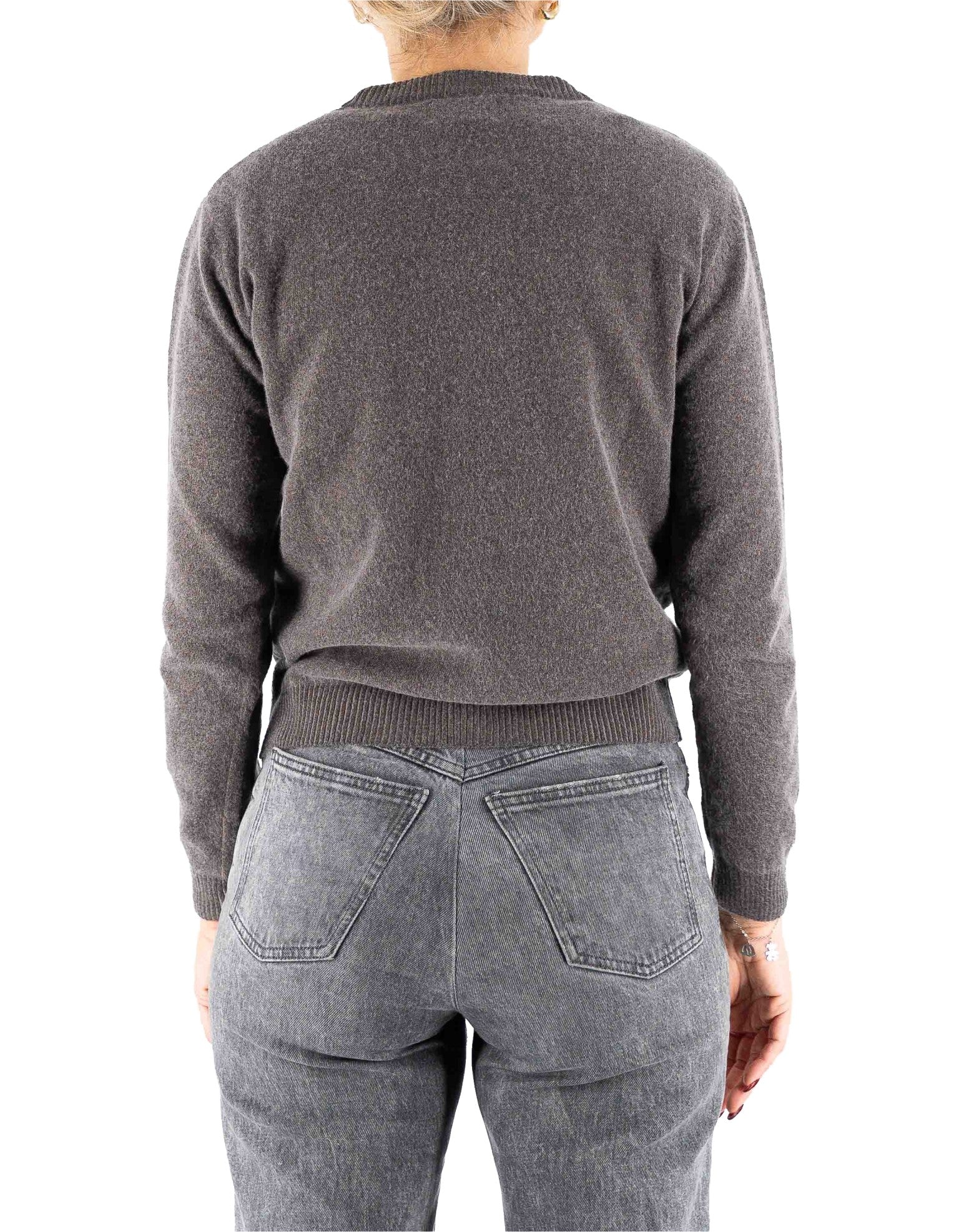 Devid Label Tromsoe - Maglia Girocollo - Lana Cashmere, Moro – dettaglio prodotto 5 – Master SKU DL_DL020_22834_MORO