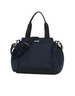 Borsa K-Way Aisy Blue Depth di DevidLabel, borsa a spalla tecnica blu scuro con tracolla regolabile e logo frontale.