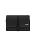 Pochette DevidLabel K-Way Reville Black Pure nera con chiusura a fibbia e logo frontale