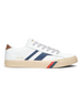 Sneaker DevidLabel Pro-Keds Royal Classic in pelle bianca con dettagli blu e suola in gomma color crema