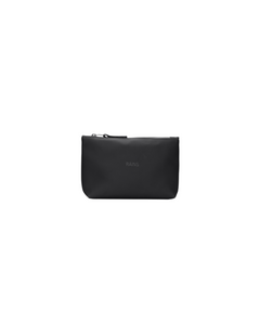 Beauty case compatto DevidLabel Rains Cosmetic Bag W3 nero in tessuto PU impermeabile con chiusura a zip
