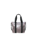 Tote Bag Mini Rains di DevidLabel in tessuto impermeabile color Cinder Glaze con manici neri e tracolla