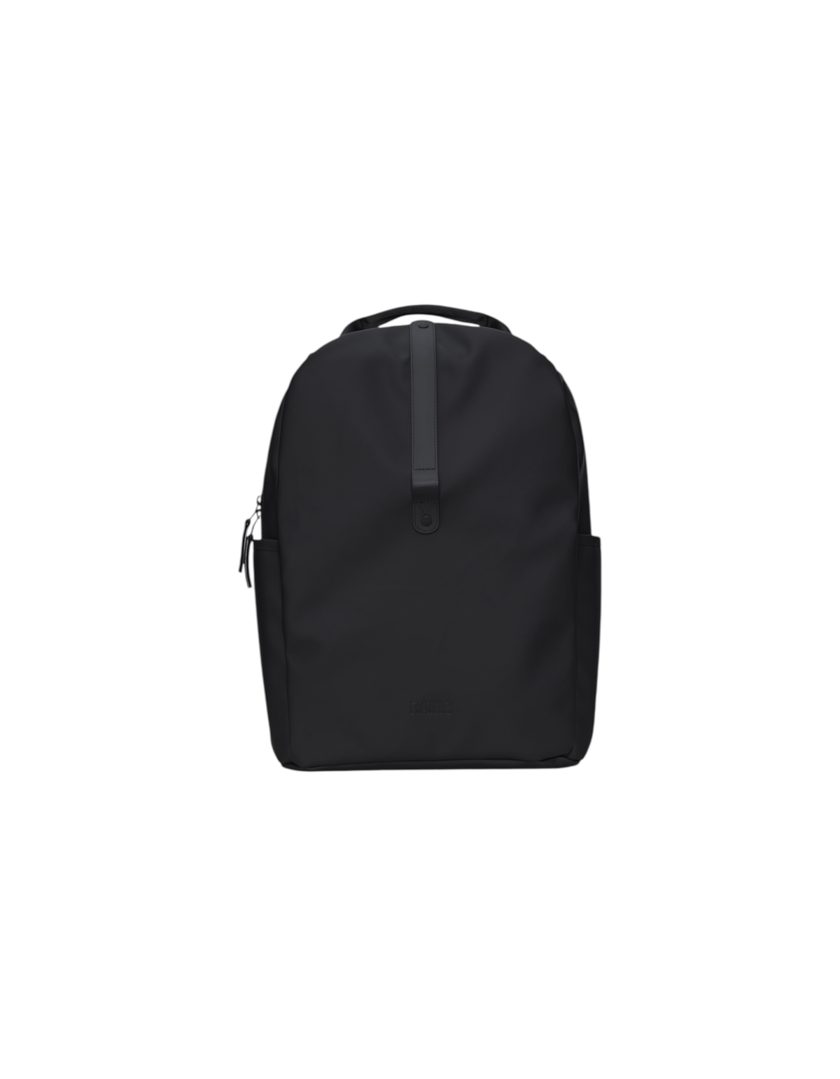 Zaino impermeabile DevidLabel Rains Clip Front Backpack nero in tessuto PU con chiusura a clip frontale