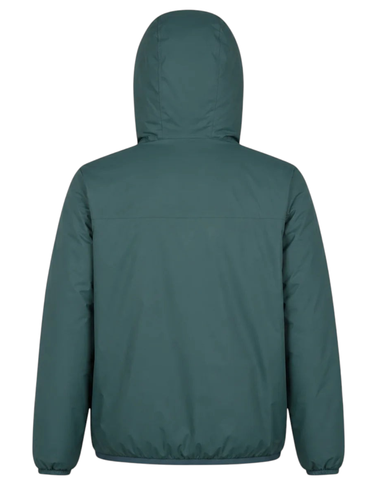 Vista posteriore della giacca unisex DevidLabel K-Way Le Vrai 4.0 Claude Orsetto in colore verde scuro jungle