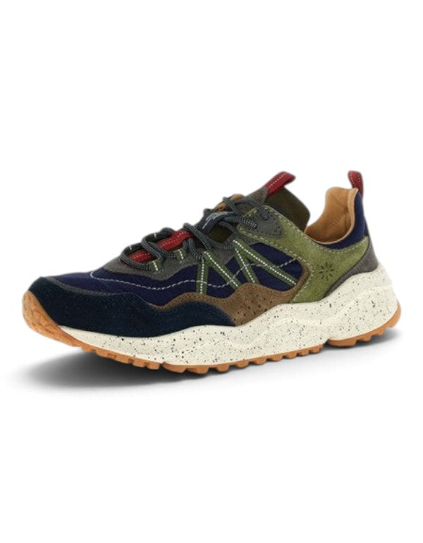 Flower Mountain Sneaker Sanchia Uni Cow Velour/Nylon Black-Brown-Mud – dettaglio prodotto 3 – Master SKU FWM_2020101-70-1A08