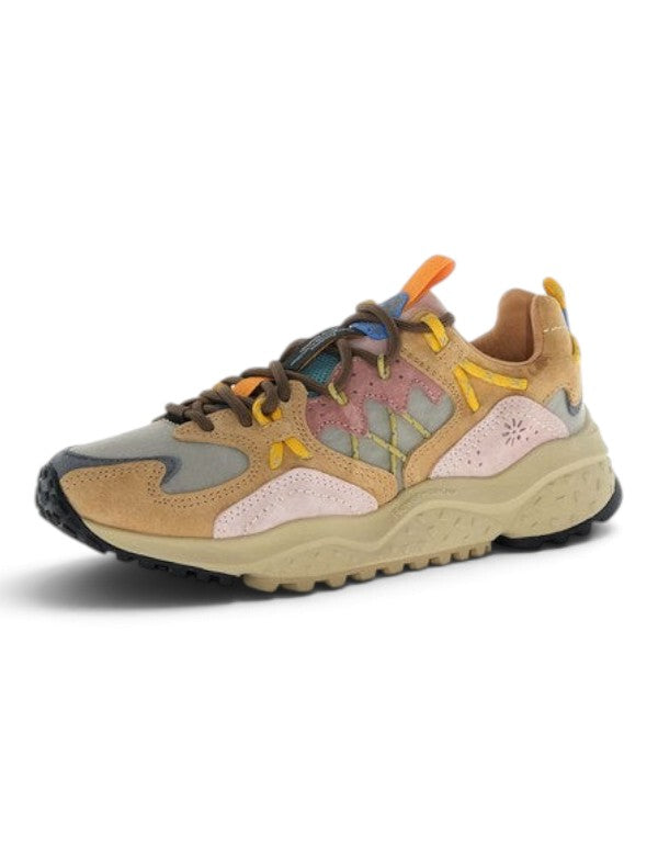 Flower Mountain Sneaker Yamabushi Woman Suede/Nylon Cognac-Taupe-Pink – dettaglio prodotto 4 – Master SKU FWM_2019510-03-1D26