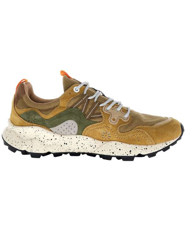 Flower Mountain Sneaker Yamano 3 Man Suede/canvas Kaki-military Kaki – vista principale – Master SKU FWM_2017816-38-1F85