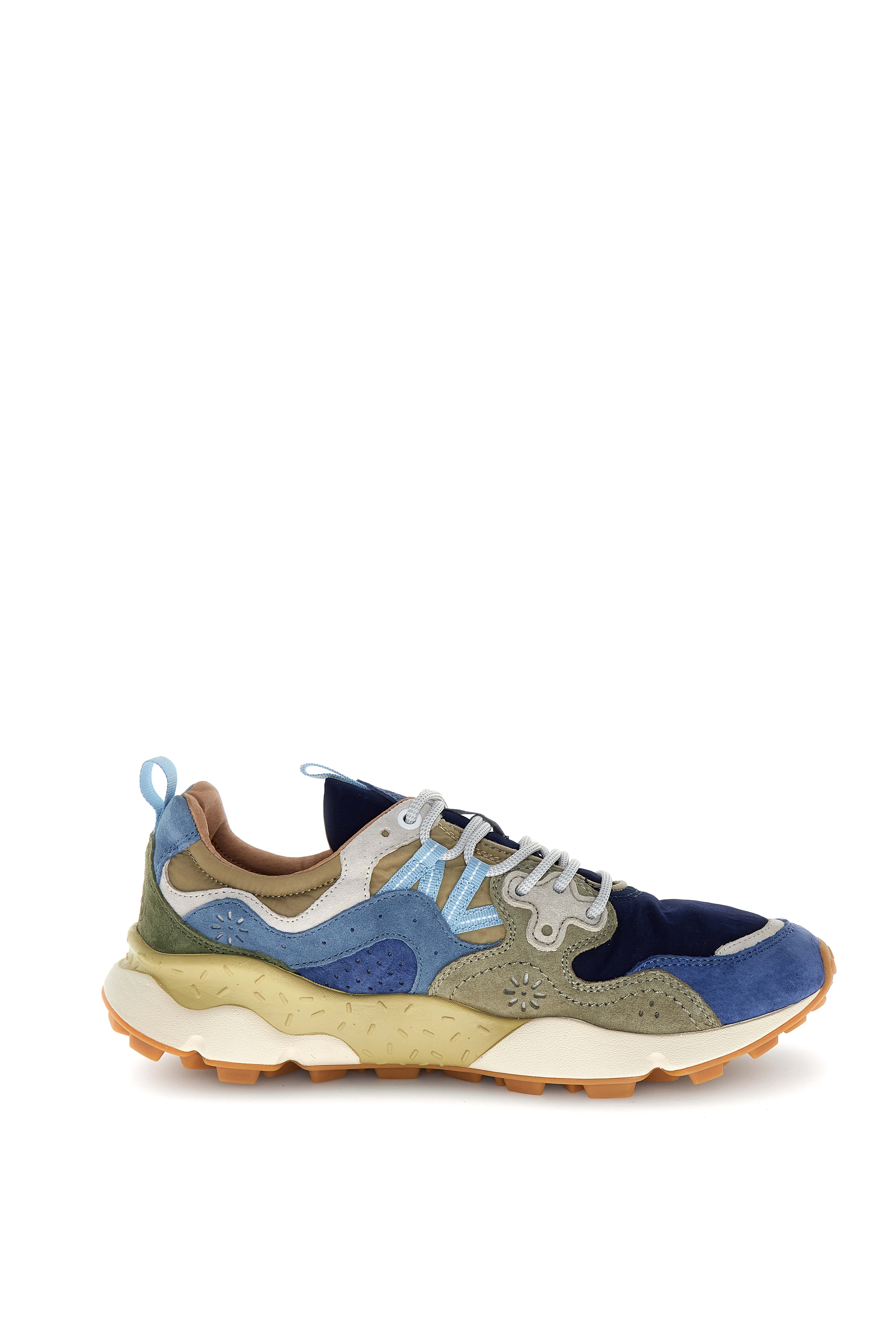 Flower Mountain Sneaker Yamano 3 Man Suede/nylon Navy-blue-kaki Bleu – dettaglio prodotto 5 – Master SKU FWM_2017816-01-3C11