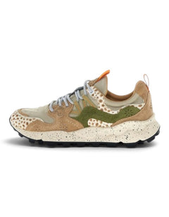Flower Mountain Sneaker Yamano 3 Uni Cow Velour Beige-Cognac-Brown – vista principale – Master SKU FWM_2017818-70-2E51