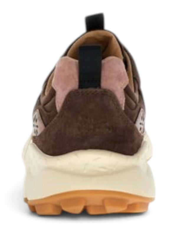 Flower Mountain Sneaker Yamano 3 Uni Suede/Nylon/Laminated Goat Skin Brown-Bronze-Pink – dettaglio prodotto 4 – Master SKU FWM_2017818-82-4D80