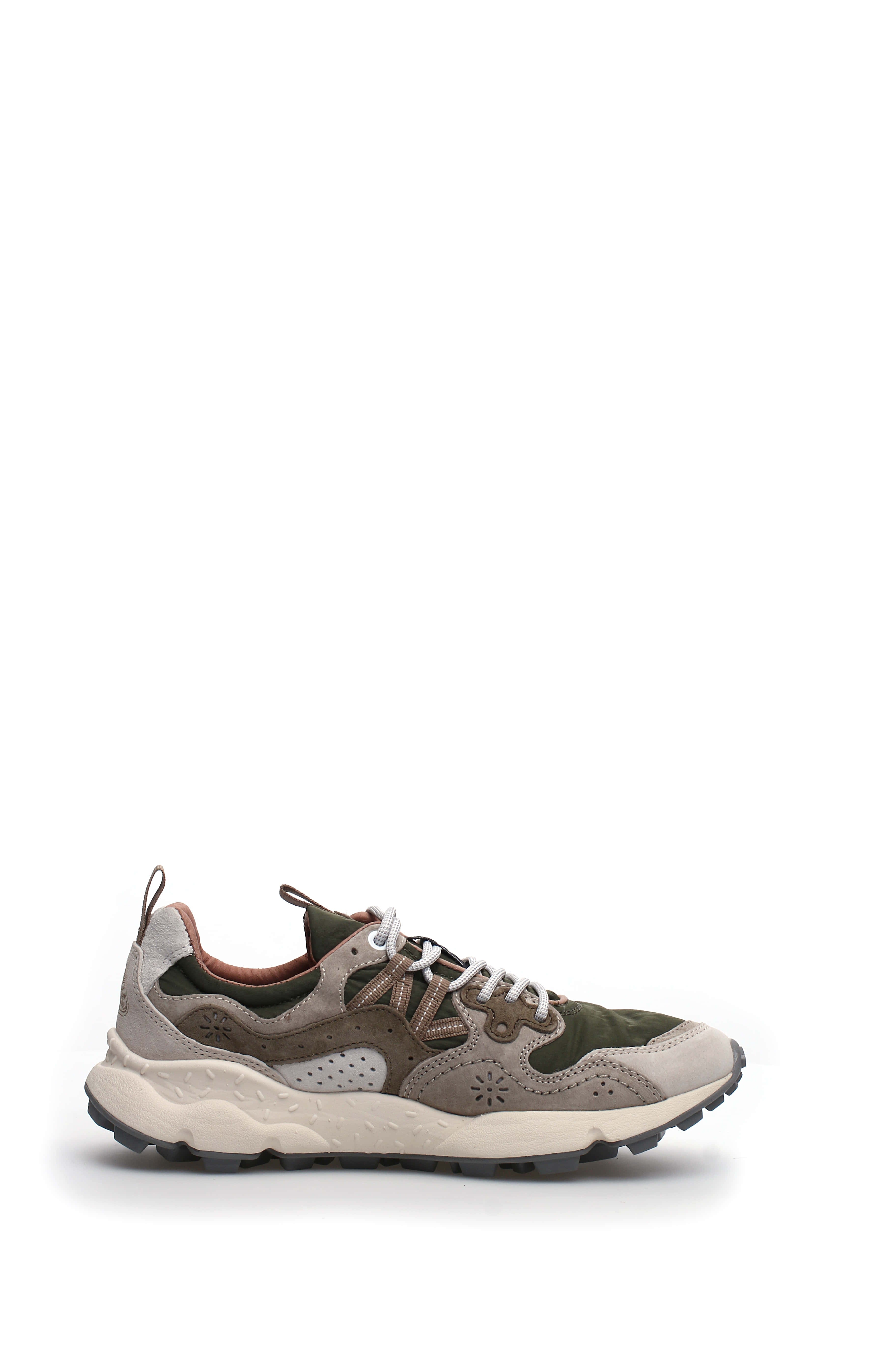 Flower Mountain Sneaker Yamano 3 Uni Suede/nylon Off White-military-green Bianco. – dettaglio prodotto 5 – Master SKU FWM_2017393-01-1N48