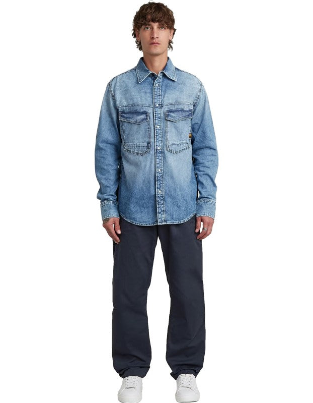 G-Star Camicia Dakota Regular Fit Faded Blue Kyanite – dettaglio prodotto 3 – Master SKU GST_D23006-D252_H954