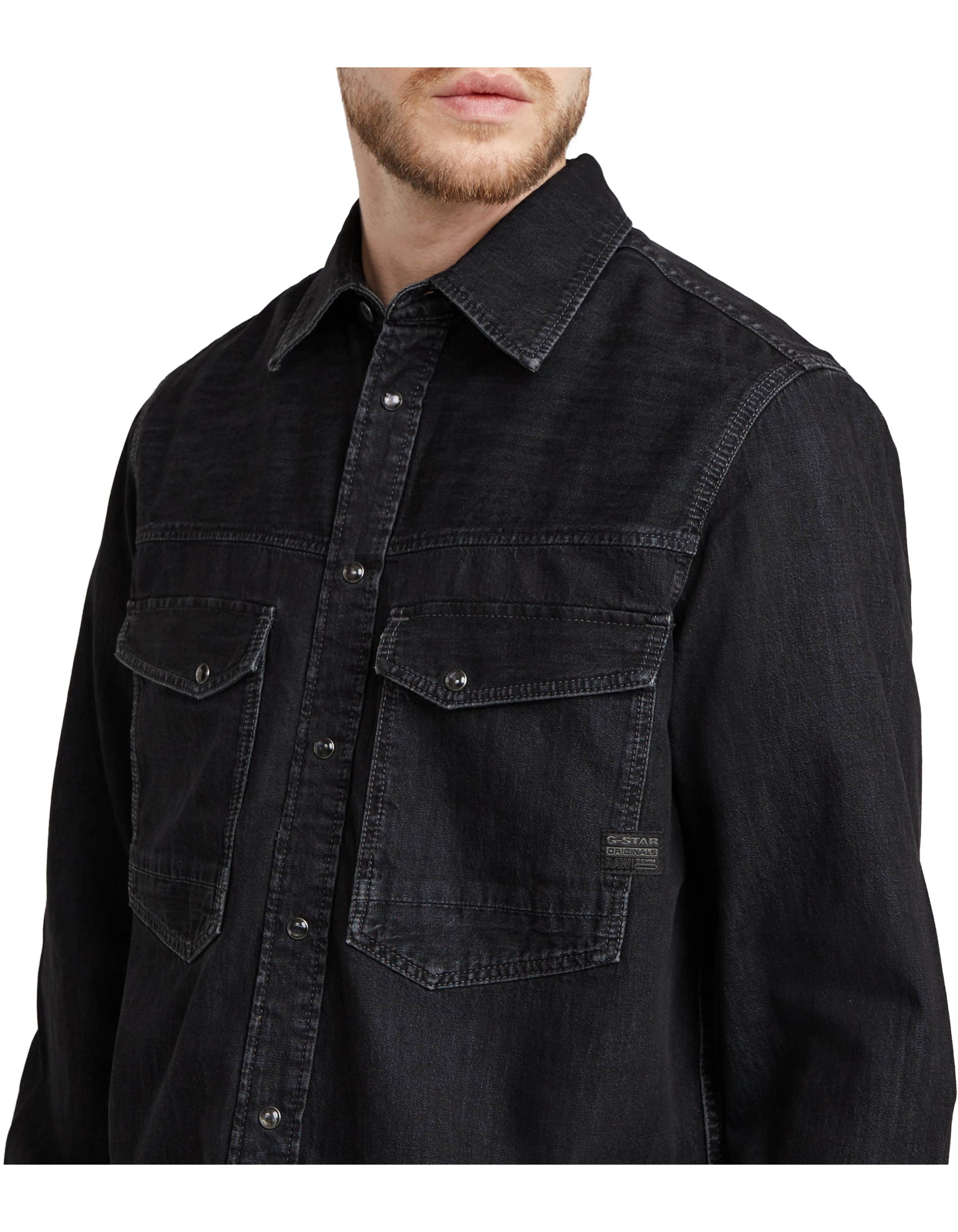G-Star Camicia In Denim Dakota Nighttime Sky – vista principale – Master SKU GST_D23616-D540_G865