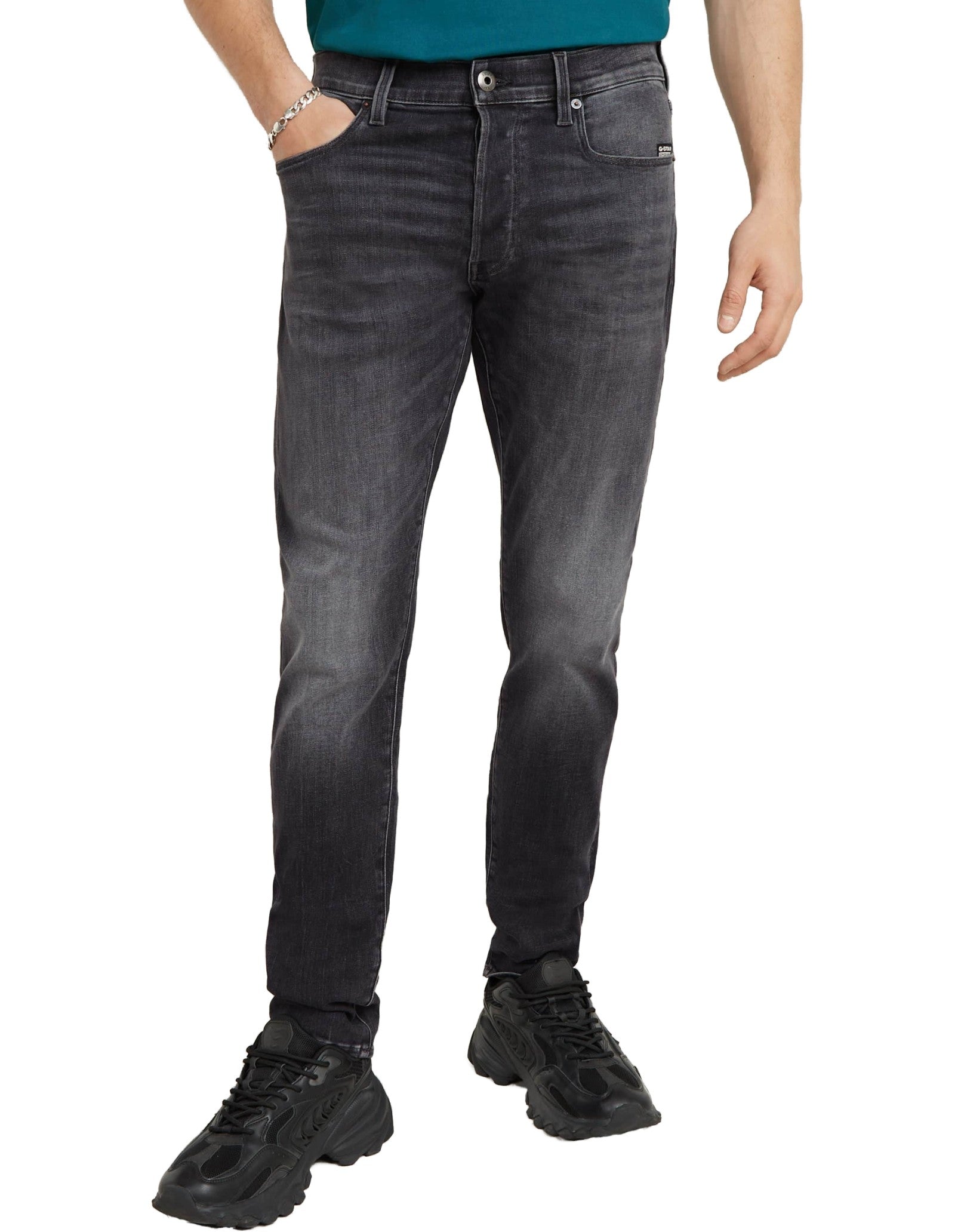 G-Star Jeans 3301 Slim Faded Black Magnet – vista principale – Master SKU GST_D25742-A634_C239