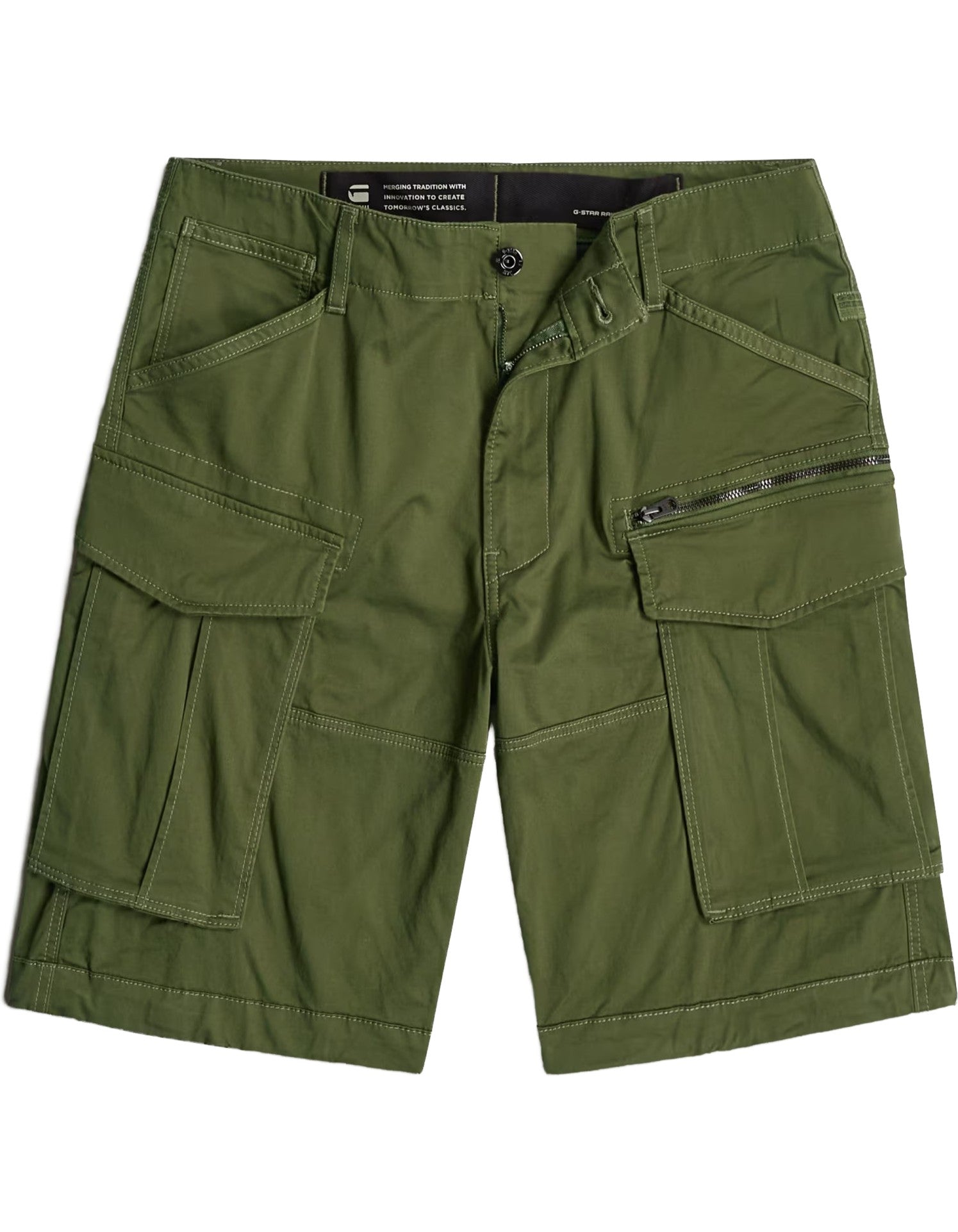 G-Star Short Rovic Zip Relaxed 1\2 Sage – dettaglio prodotto 4 – Master SKU GST_D08566-5126_724