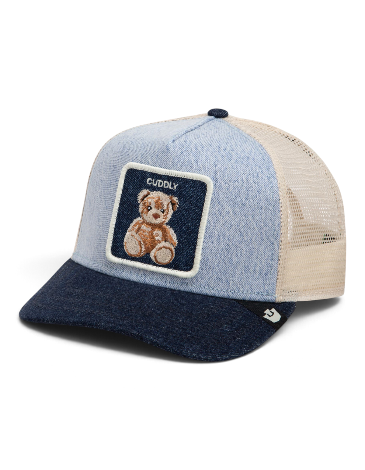 Cappellino Goorin Bros Denim Cuddly, colorazione DEN02, vista frontale - Devid Label