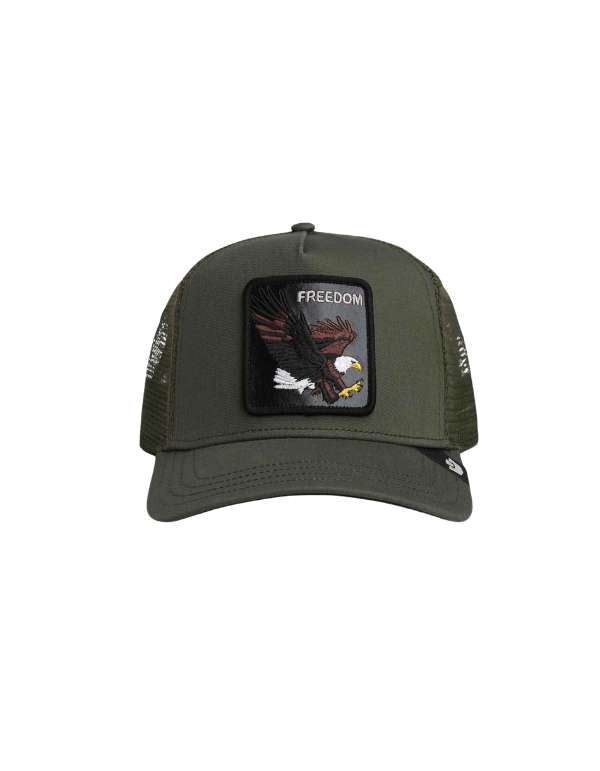Goorin Bros. Cappellino Uomo Freedom Eagle Trucker Palm – vista principale – Master SKU GOB_101-2541-PAL_ONE