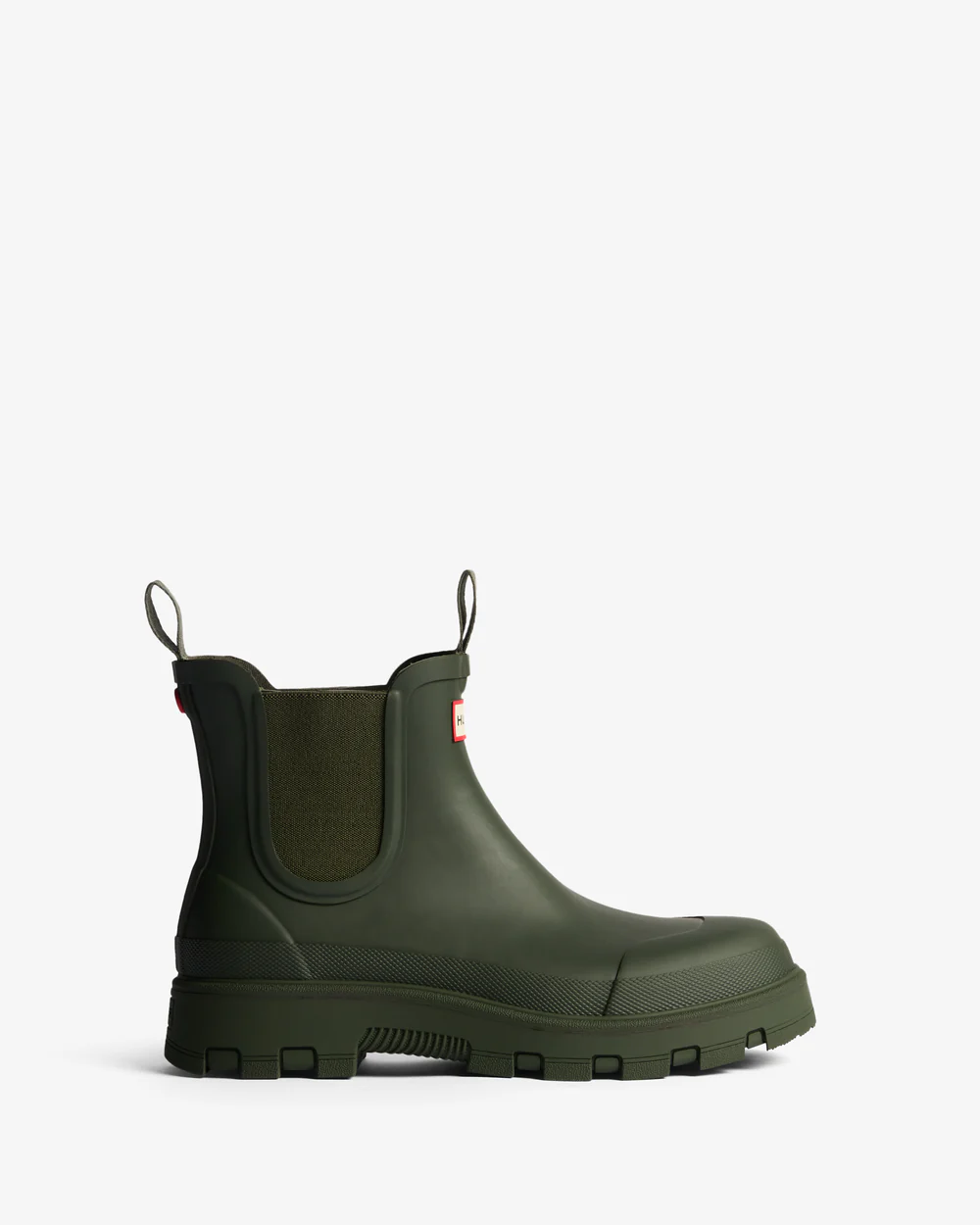 Hunter Unisex Elements Elastic Chelsea Boot Dark Olive – dettaglio prodotto 3 – Master SKU HUN_HFRU0005252_DARK_OLIVE