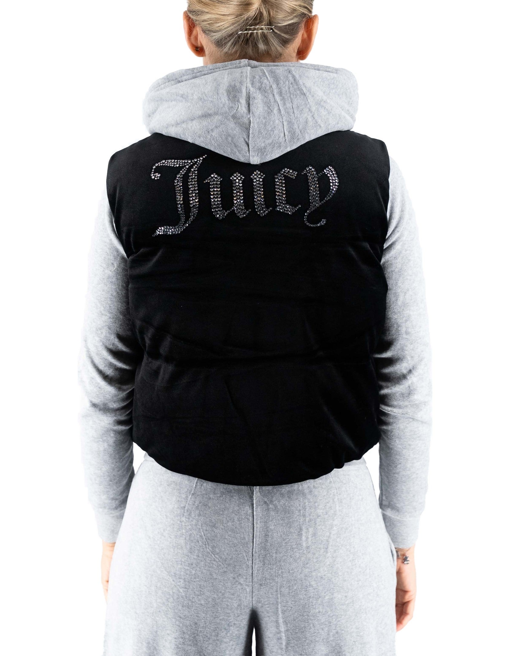 Juicy Couture Lightening Velour Gilet Nero – dettaglio prodotto 4 – Master SKU JUI_VIJJ40740WPOJ00