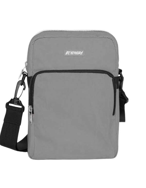 K-Way Borsello Erloy Grey Md – vista principale – Master SKU KWAY_K7116VW WA9
