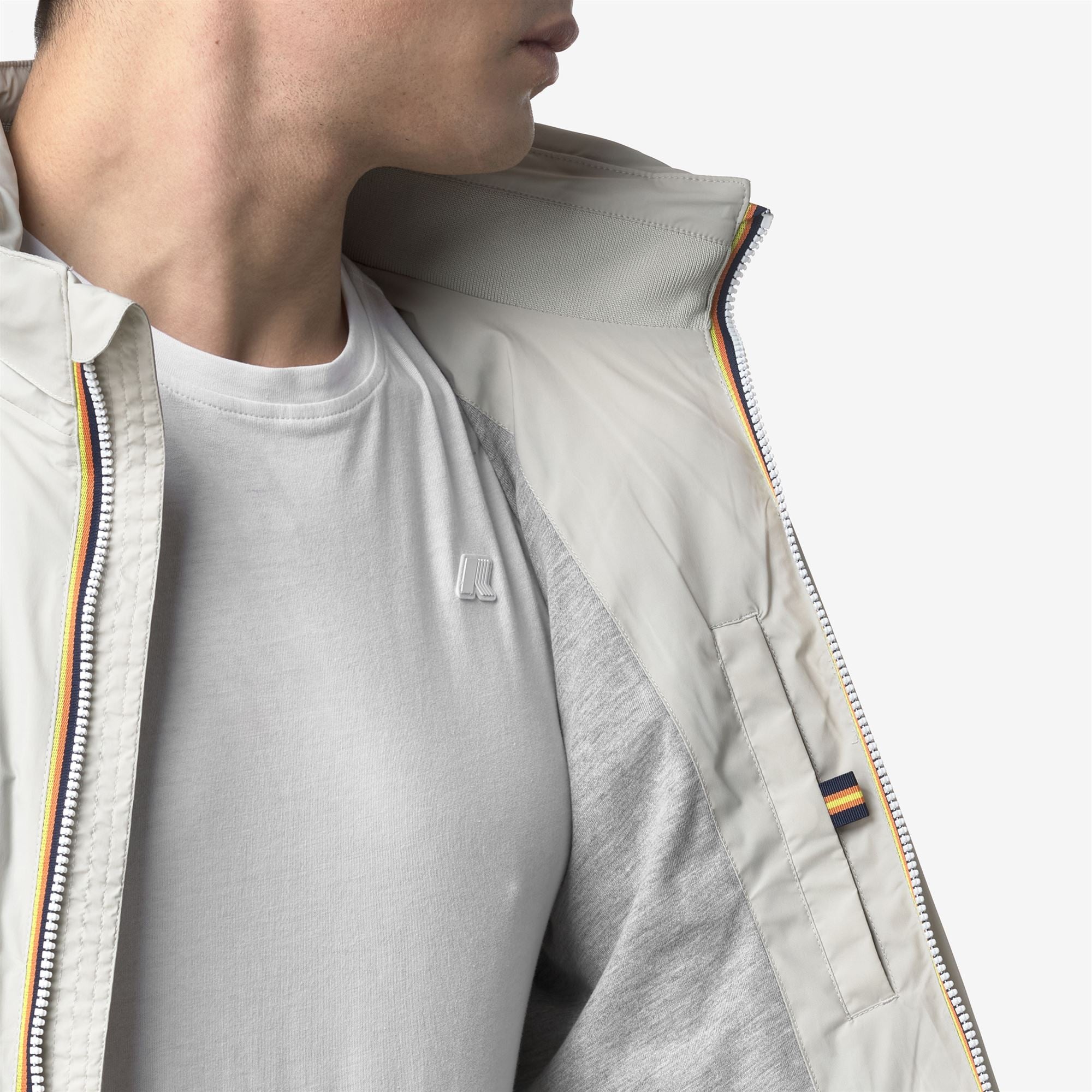 K-Way Giacca Amaury Stretch Nylon Jersey Beige Lt – dettaglio prodotto 2 – Master SKU KWAY_K3123VW_634