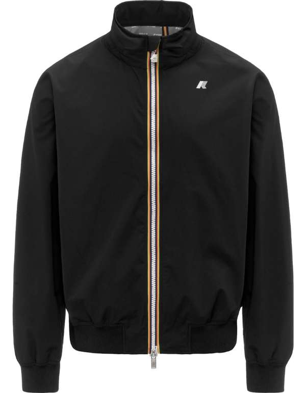 K-Way Giacca Arsene Stretch Dot Black Pure – vista principale – Master SKU KWAY_K3157BW_USY