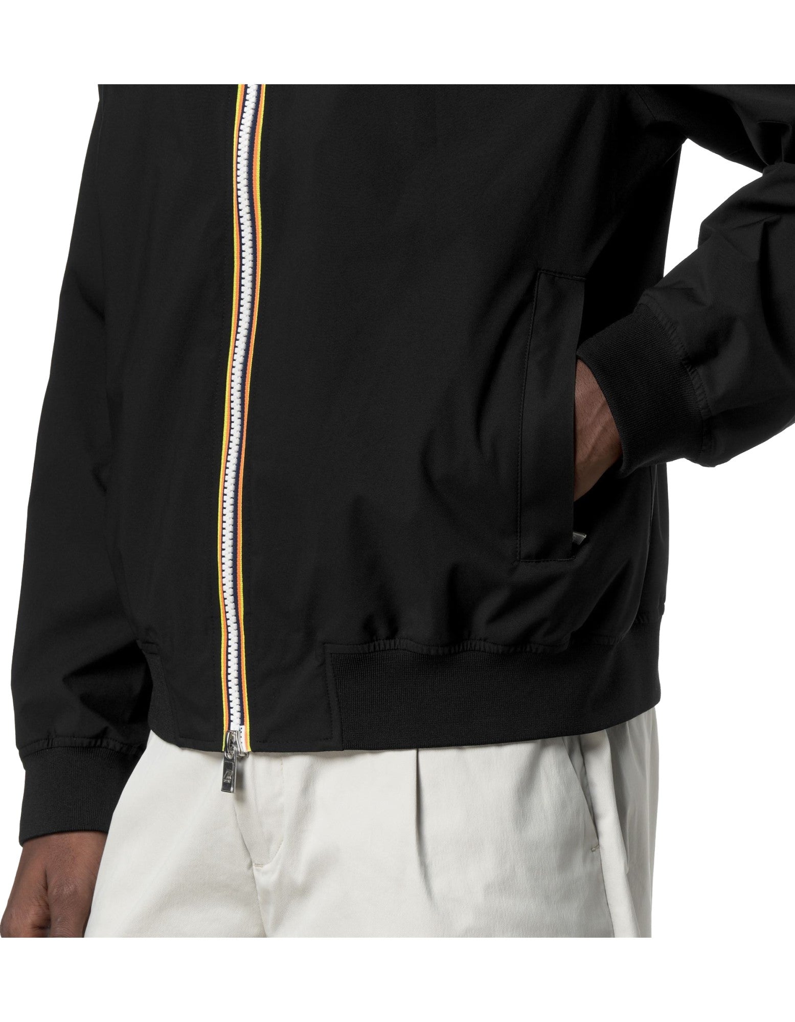K-Way Giacca Arsene Stretch Dot Black Pure – dettaglio prodotto 2 – Master SKU KWAY_K3157BW_USY