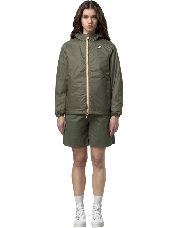 K-Way Giacca Jake Cotton Double Beige Lt - Green Lichen – dettaglio prodotto 3 – Master SKU KWAY_K51337W_B0L