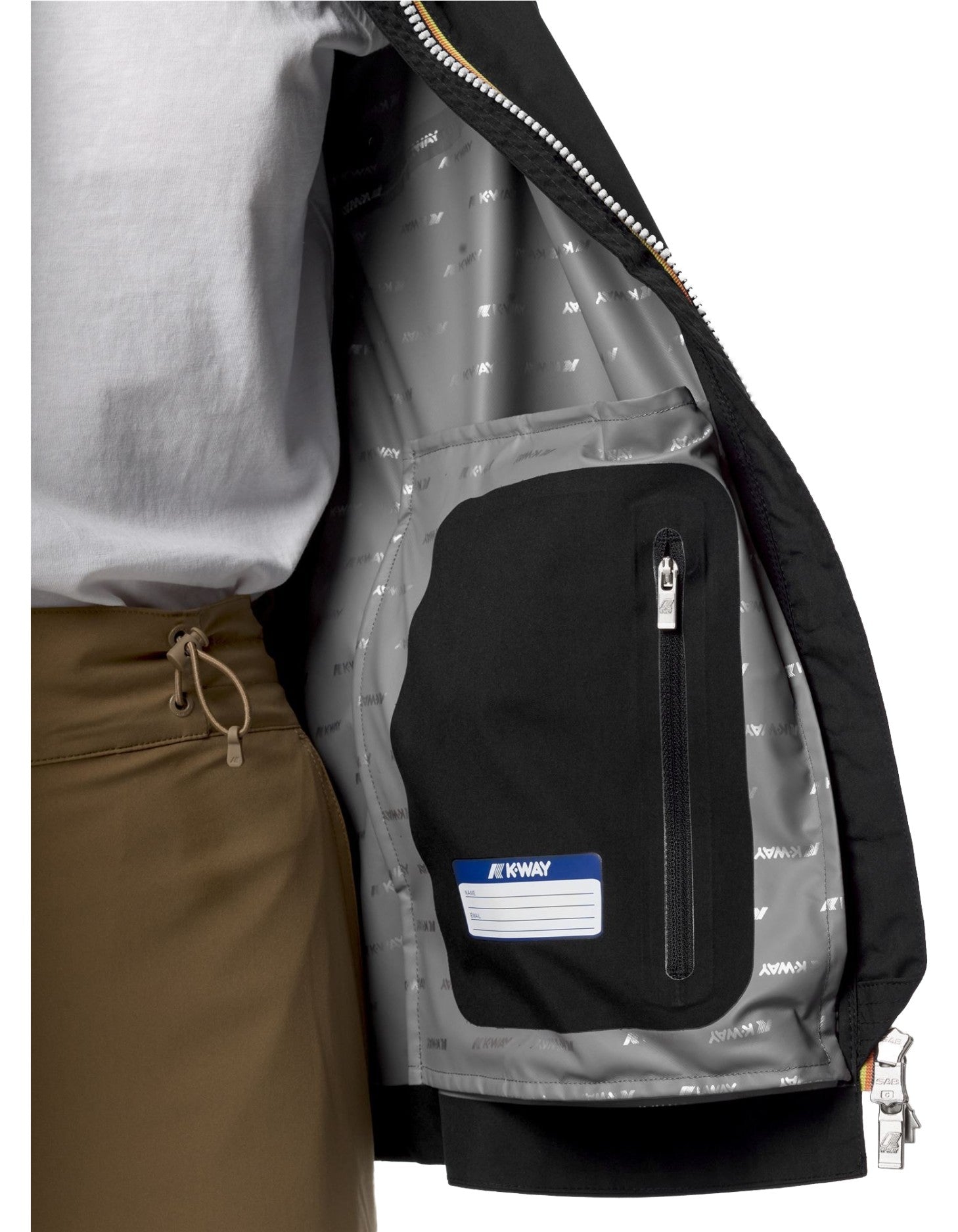 K-Way Giacca Marguerite Stretch Dot Black Pure – dettaglio prodotto 2 – Master SKU KWAY_K31382W_USY