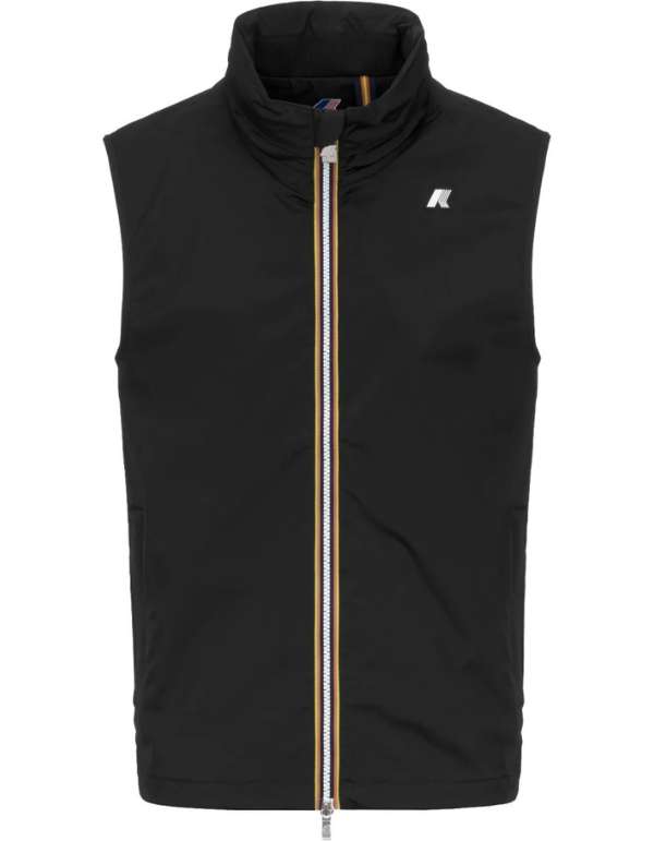 K-Way Gilet Valen Stretch Nylon Jersey Black Pure – vista principale – Master SKU KWAY_K3123TW_USY