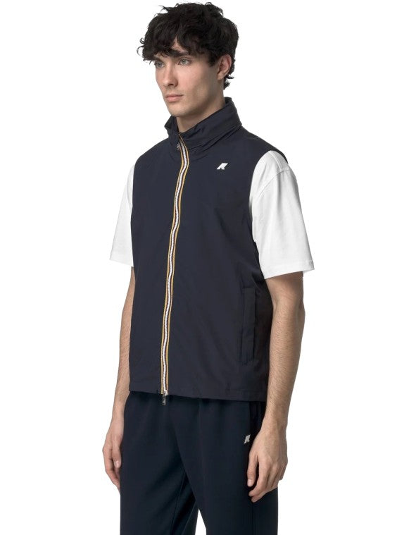 K-Way Gilet Valen Stretch Nylon Jersey Blue Depth – dettaglio prodotto 4 – Master SKU KWAY_K3123TW_K89