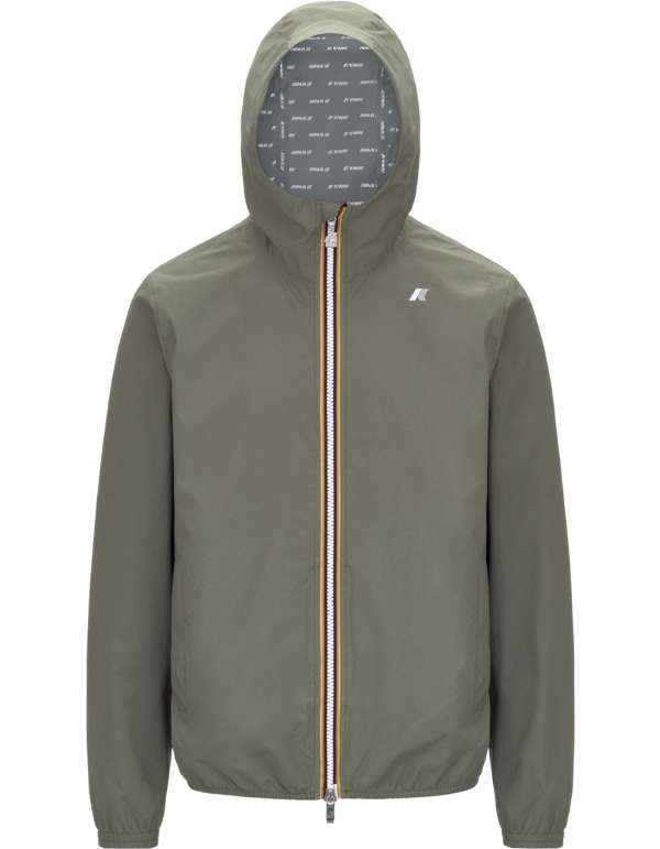 K-Way Giubbotto Jack Stretch Dot Green Lichen – vista principale – Master SKU KWAY_K5127QW_V15