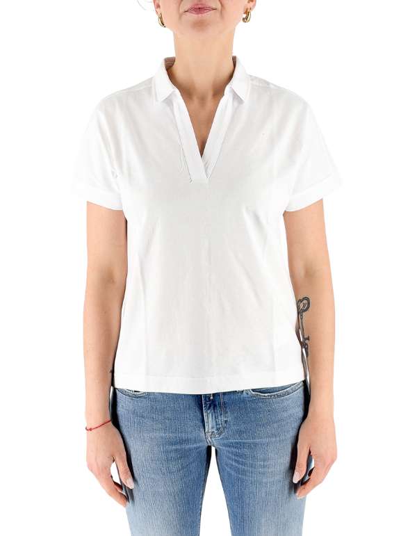 K-Way Polo Iselie Jersey White – dettaglio prodotto 5 – Master SKU KWAY_K5137PW_1