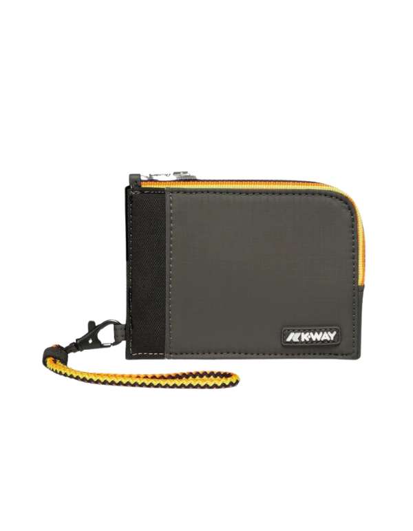 K-Way Portafoglio Villebonne Green Blackish – vista principale – Master SKU KWAY_K6116MW_WMR